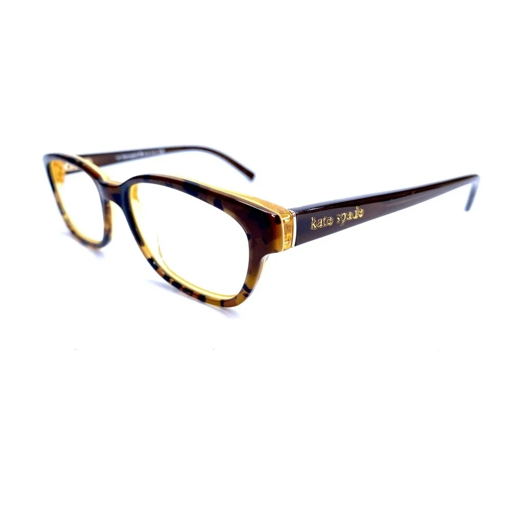 Kate Spade NY Eyeglasses Wayfarer Tortoise Clear Orange Blakely 0JMD 50 17 135